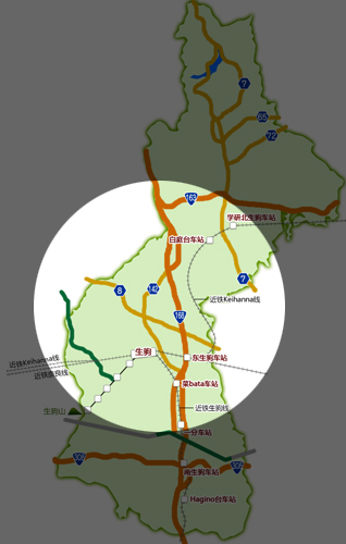 生驹市的值得看的地方 - 中部地区 in Ikoma-shi, Nara Japan -