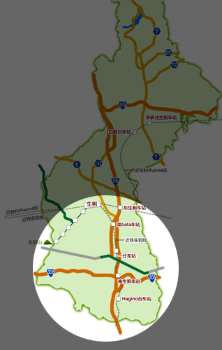 生驹市的值得看的地方 - 南部地区 in Ikoma-shi, Nara Japan -