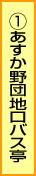 1.あすか野団地口バス亭